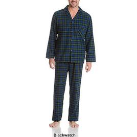 Mens Big & Tall Hanes® Plaid Flannel Pajama Set