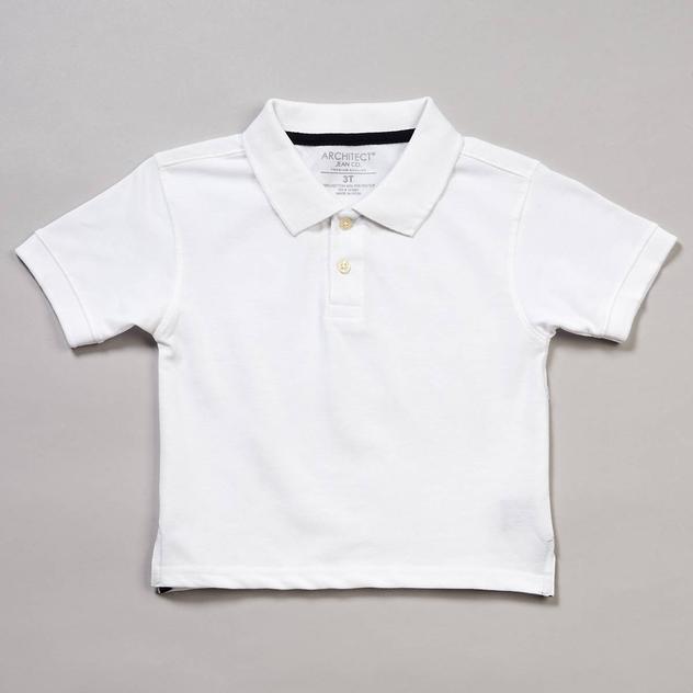 Baby Boy (12-24M) Architect® Solid Pique Short Sleeve Polo