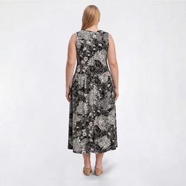 Plus Size Cocomo Sleeveless Floral Drop Waist Midi Dress
