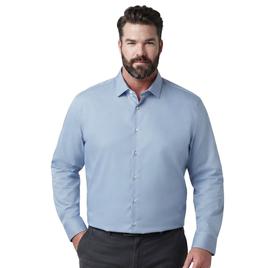 Mens Big & Tall Christian Aujard Tall Fit Dress Shirt-Powder Blue