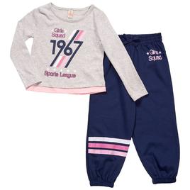 Girls (4-6x) Sweet Butterfly(R) 2pc. Long Sleeve Tee w/ Joggers