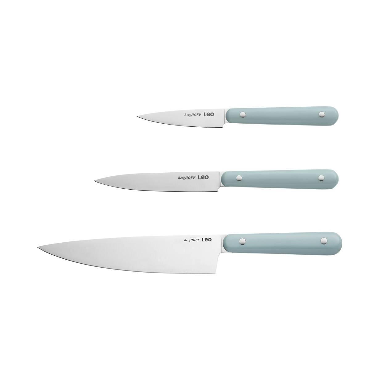 BergHOFF Slate Stainless Steel 3pc. Starter Knife Set