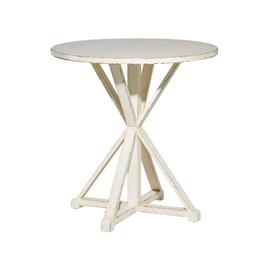 9th & Pike(R) White Wood Farmhouse Accent Table