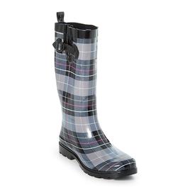 Womens Capelli New York Classic Plaid Tall Rain Boots