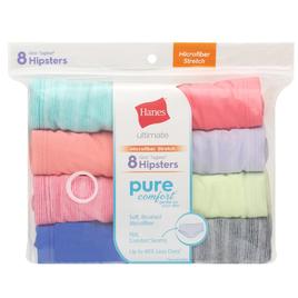 Girls Hanes Ultimate® Pure Comfort® 8pk. Hipster Underwear