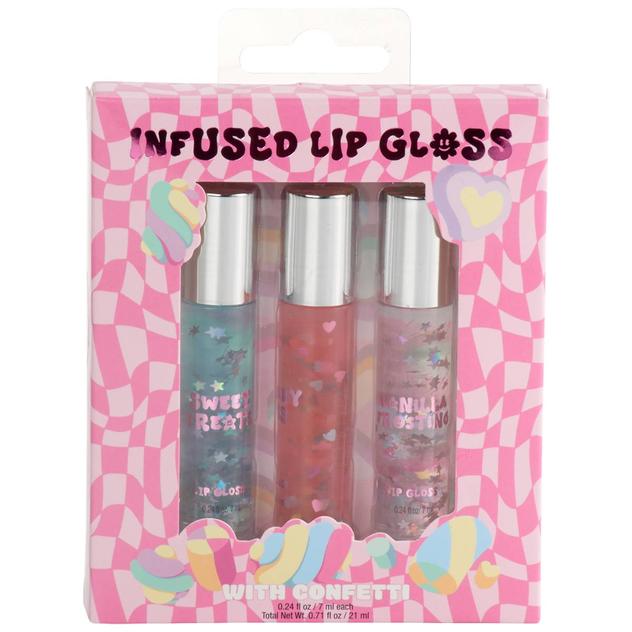 Girls Simple Pleasures® 3pk. Infused Confetti Lip Gloss