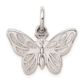 Gold Classics(tm) 14kt. White Gold Butterfly Charm