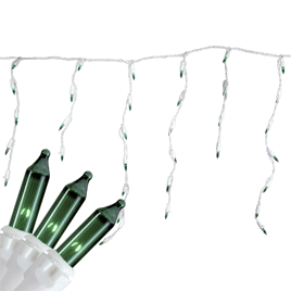Northlight 3.5ft. Green Mini Icicle 100ct. Christmas Lights