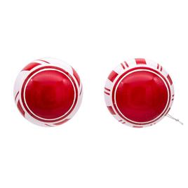 Kurt S. Adler 6pc. Red & White Glass Ball Ornaments Set