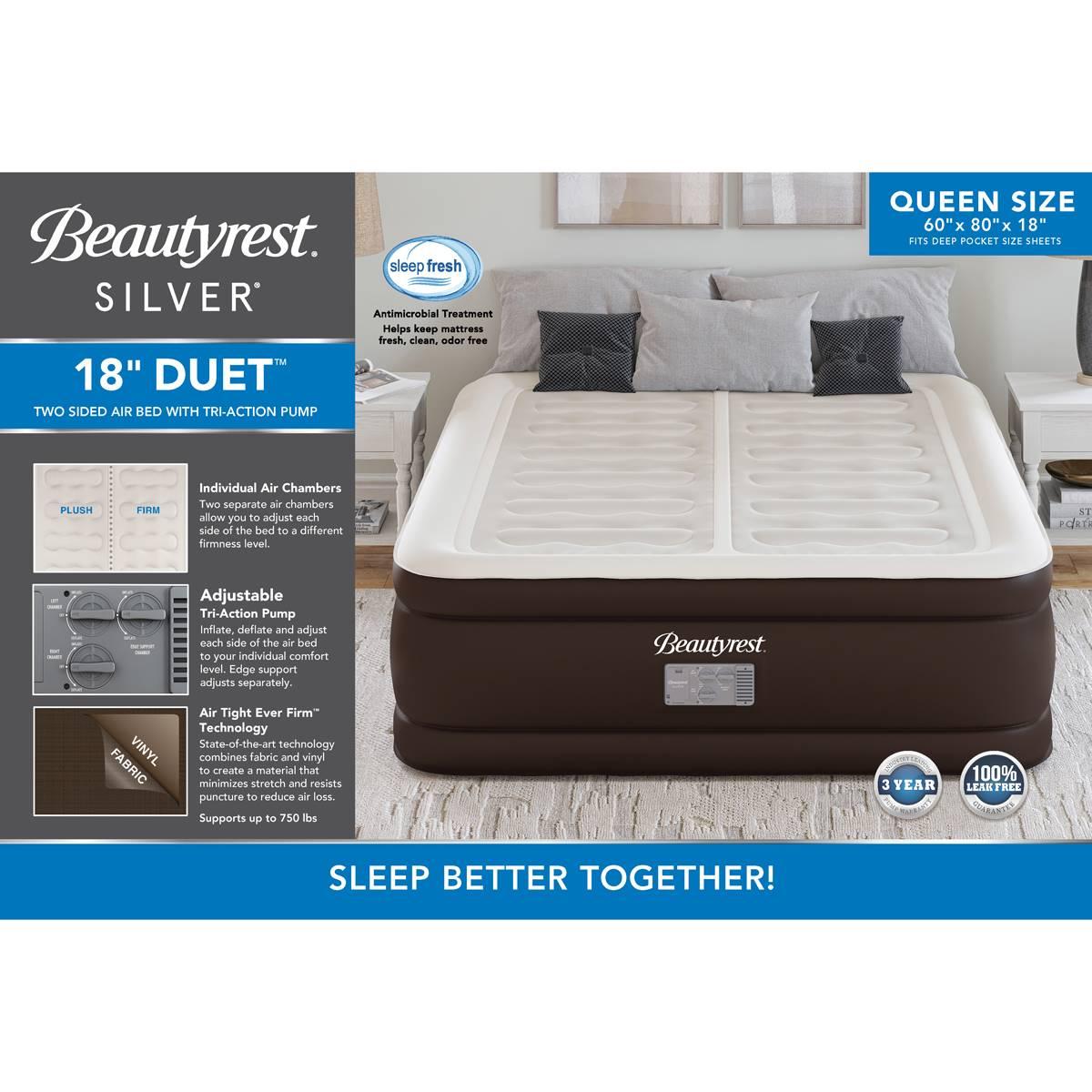 Beautyrest Duet Queen 3-Chamber Adjustable Air Mattress