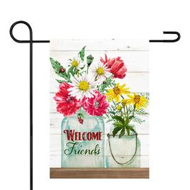 Northlight Seasonal Welcome Friends Spring Bouquet Garden Flag