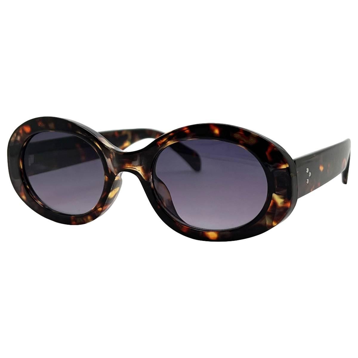 Womens Fantas Eyes Flame Oval Sunglasses