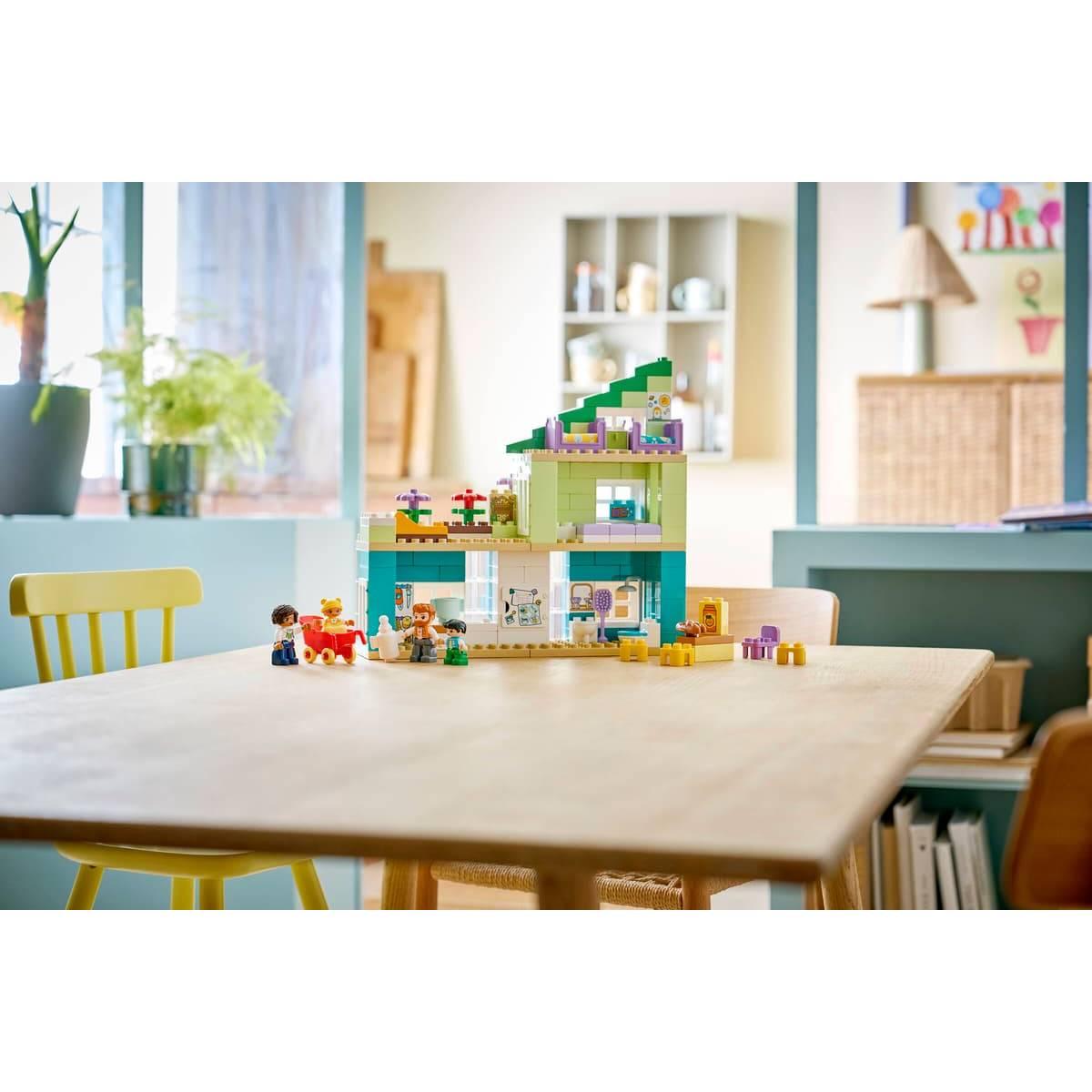 LEGO® DUPLO® 3-in-1 Modern Family House with Figures Building Kit