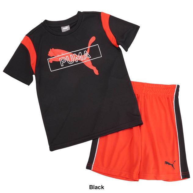 Boys (4-7) Puma® Interlock Performance Tee & Logo Shorts Set