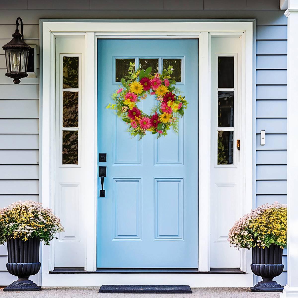 Northlight Seasonal Artificial Chrysanthemum & Daisy Wreath