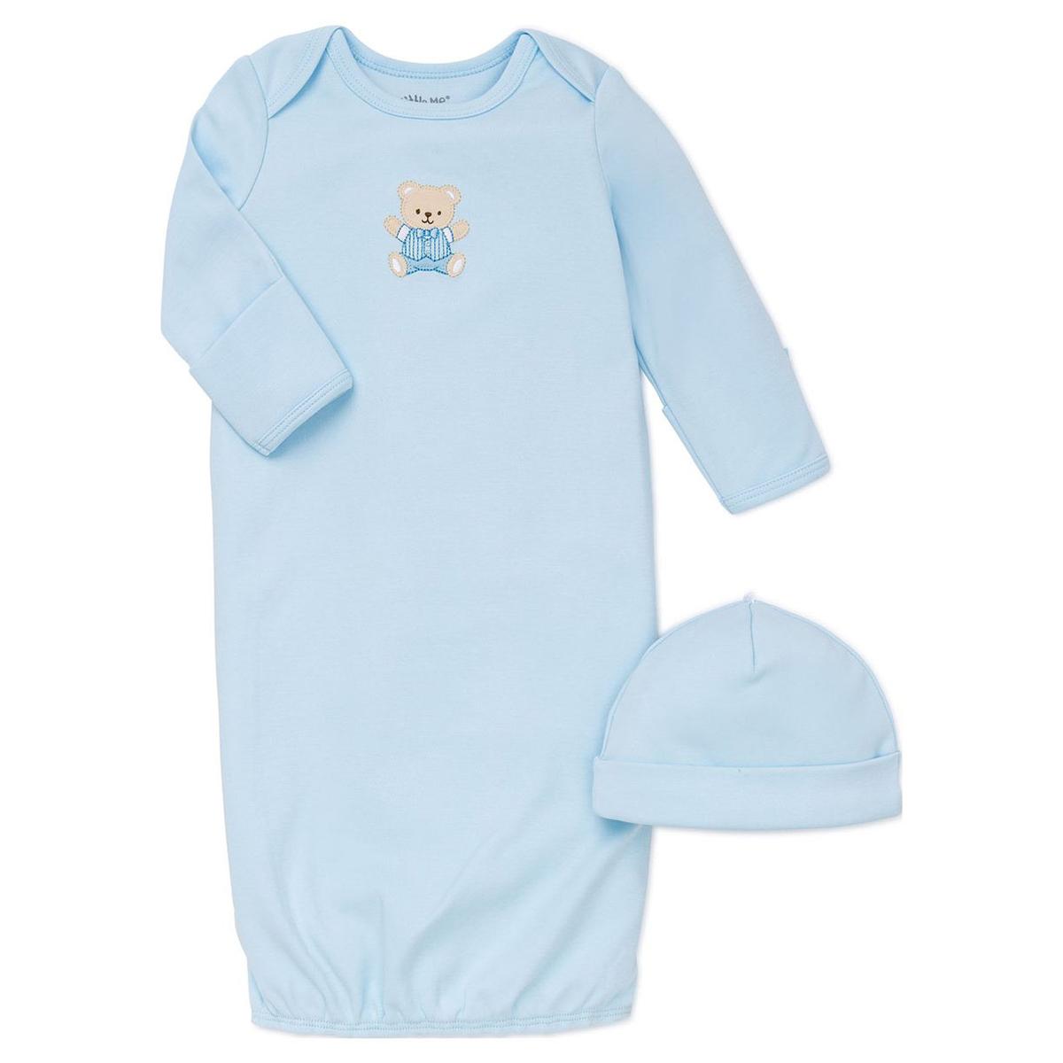 Baby Boy (NB-3M) Little Me Cute Bear Sleeper Nightgown & Hat
