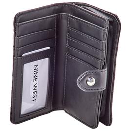 Womens Nine West Norah Woven French Wallet