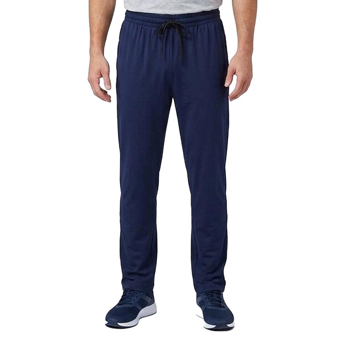Mens Spyder 4-Way Stretch Knit Pants with Zipper - Dusty Navy