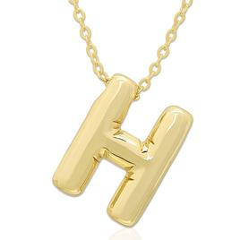 Plain Puff Initial H Pendant