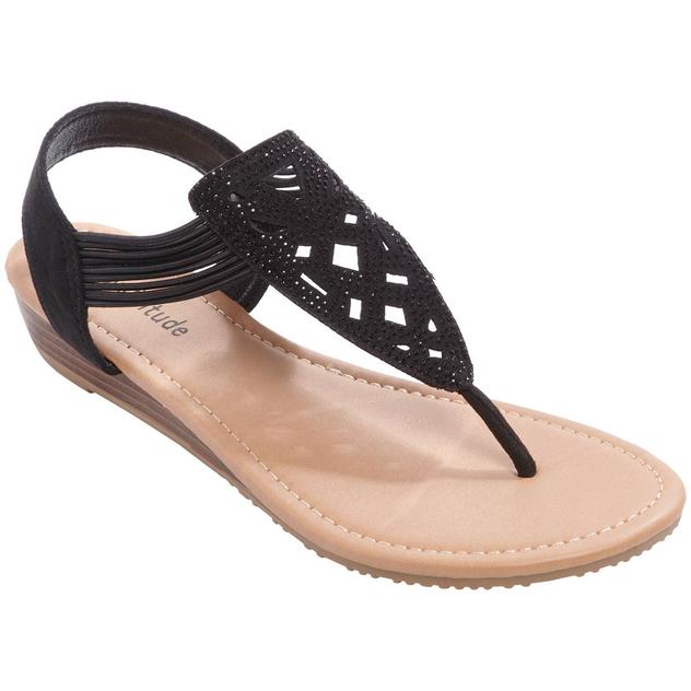 Womens New @ttitude® Glitzy Thong Sandals