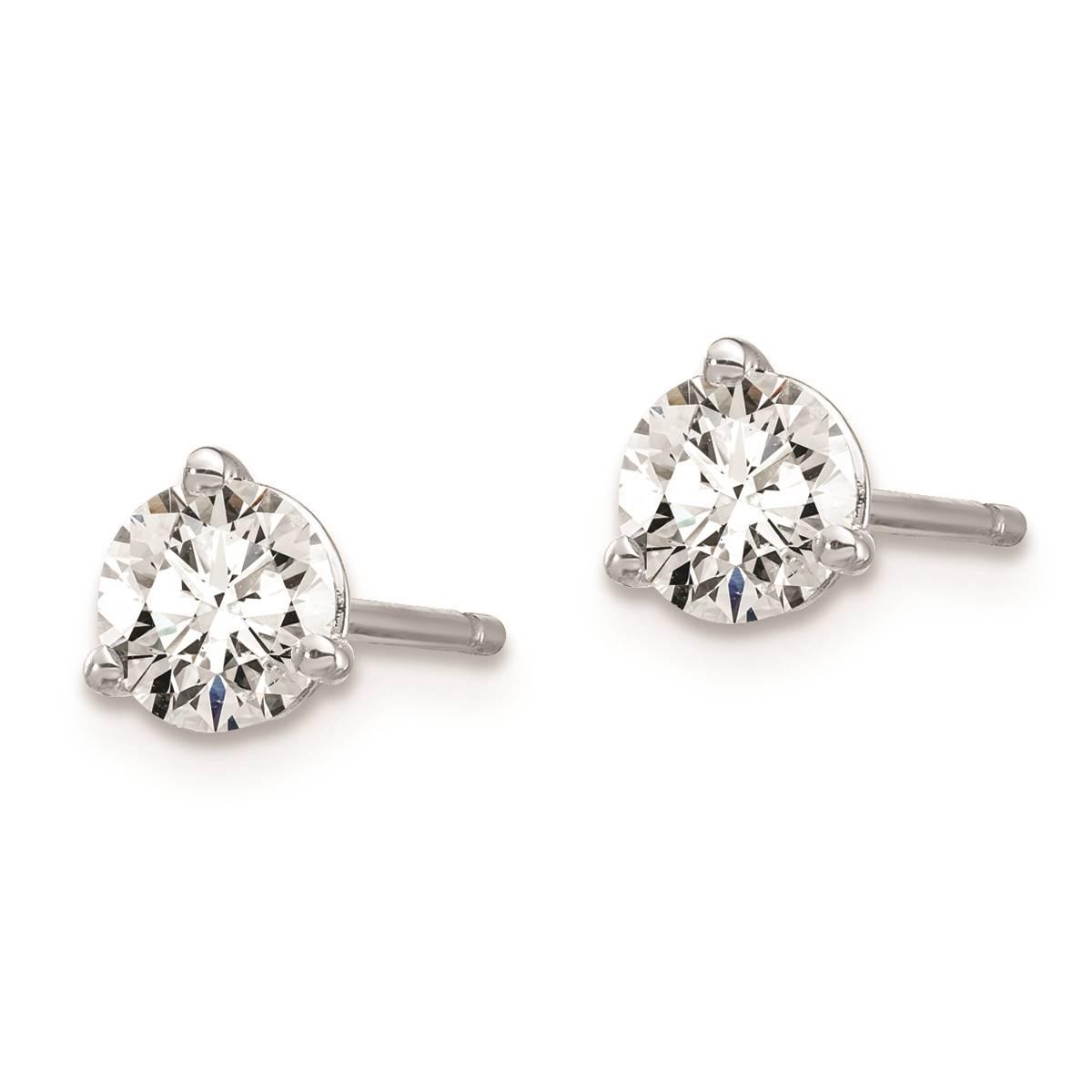 Pure Fire 14kt. White Gold 2/3ctw. Lab Grown Diamond Earrings