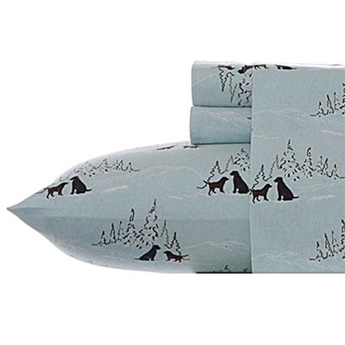 Eddie Bauer Dog Friends Flannel Sheet Set