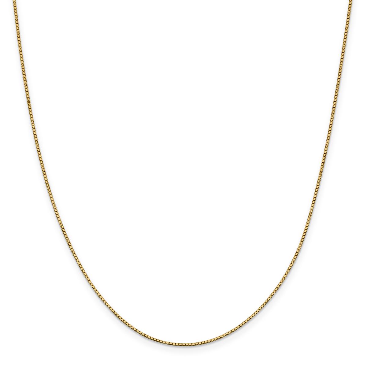 Gold Classics(tm) .95mm. 14kt. Gold Box Chain Necklace