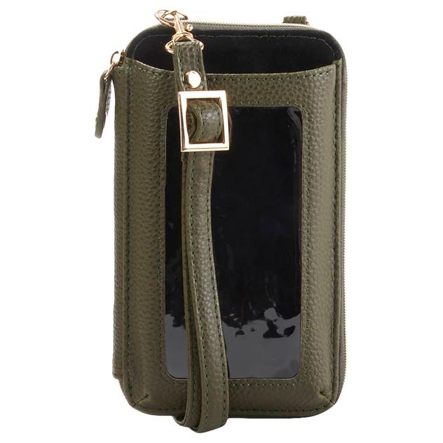 Buxton Everywhere Solid Cellphone Pocket Crossbody