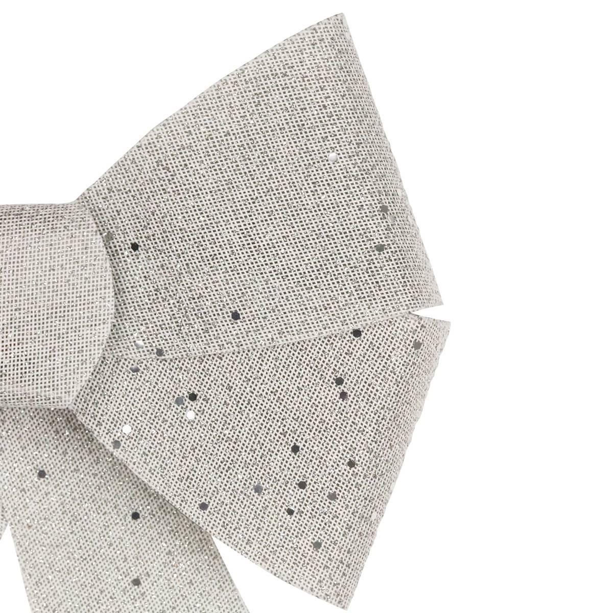 Northlight Seasonal LED Color Changing Silver Bow Décor