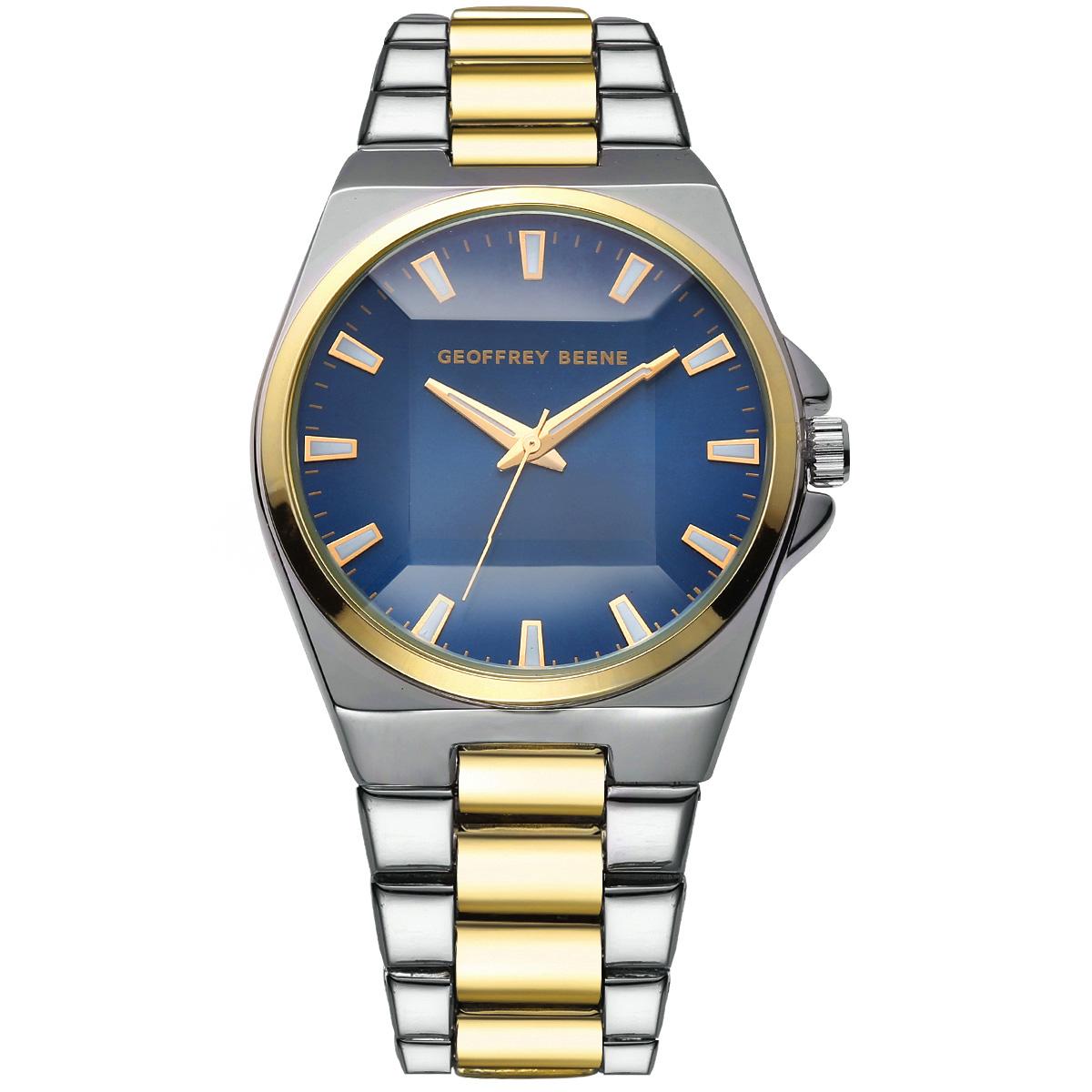 Mens Geoffrey Beene Faceted Glass bracelet Watch - GB8224TTG