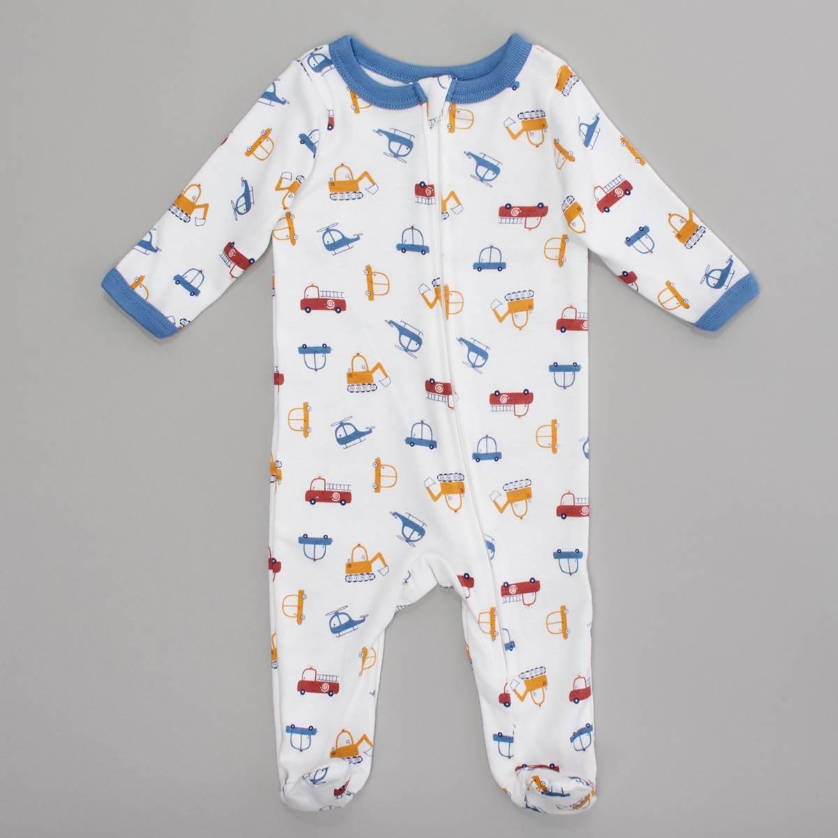 Baby Boy (NB-9M) baby views® Vehicles Zip Pajamas