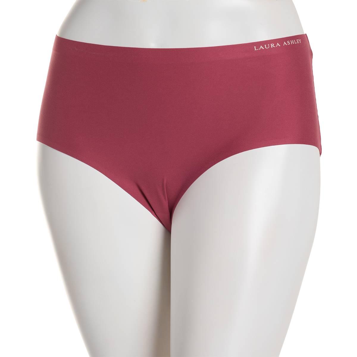 Womens Laura Ashley® Brushed Laser Brief Panties - LS4063FL