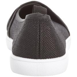 Womens Ashley Blue Solid Canvas Slip On Flats