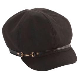 Womens Madd Hatter Newsboy Hat w/Horse Buckle