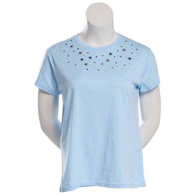 Womens Top Stitch by Morning Sun Short Sleeve American Stars Tee