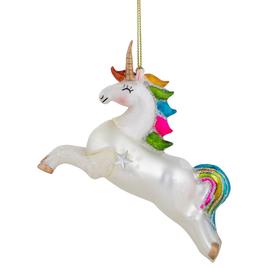 Northlight Seasonal 4.5in. Rainbow Unicorn Christmas Ornament