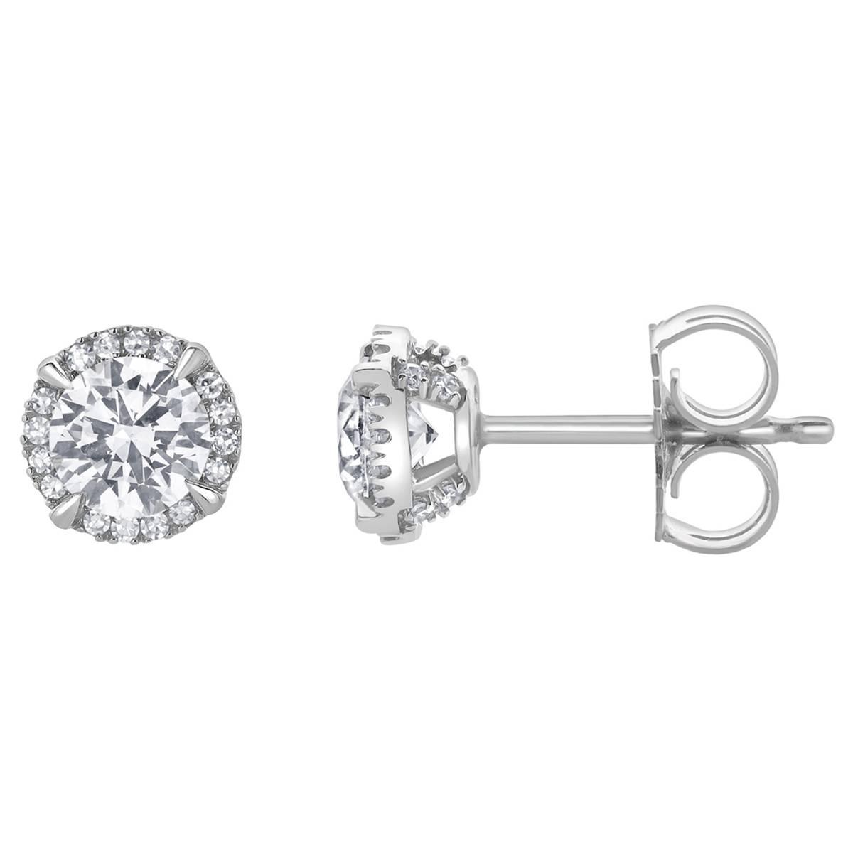 Nova Star(R) 1ctw. Sterling Silver Lab Grown Dimond Stud Earrings