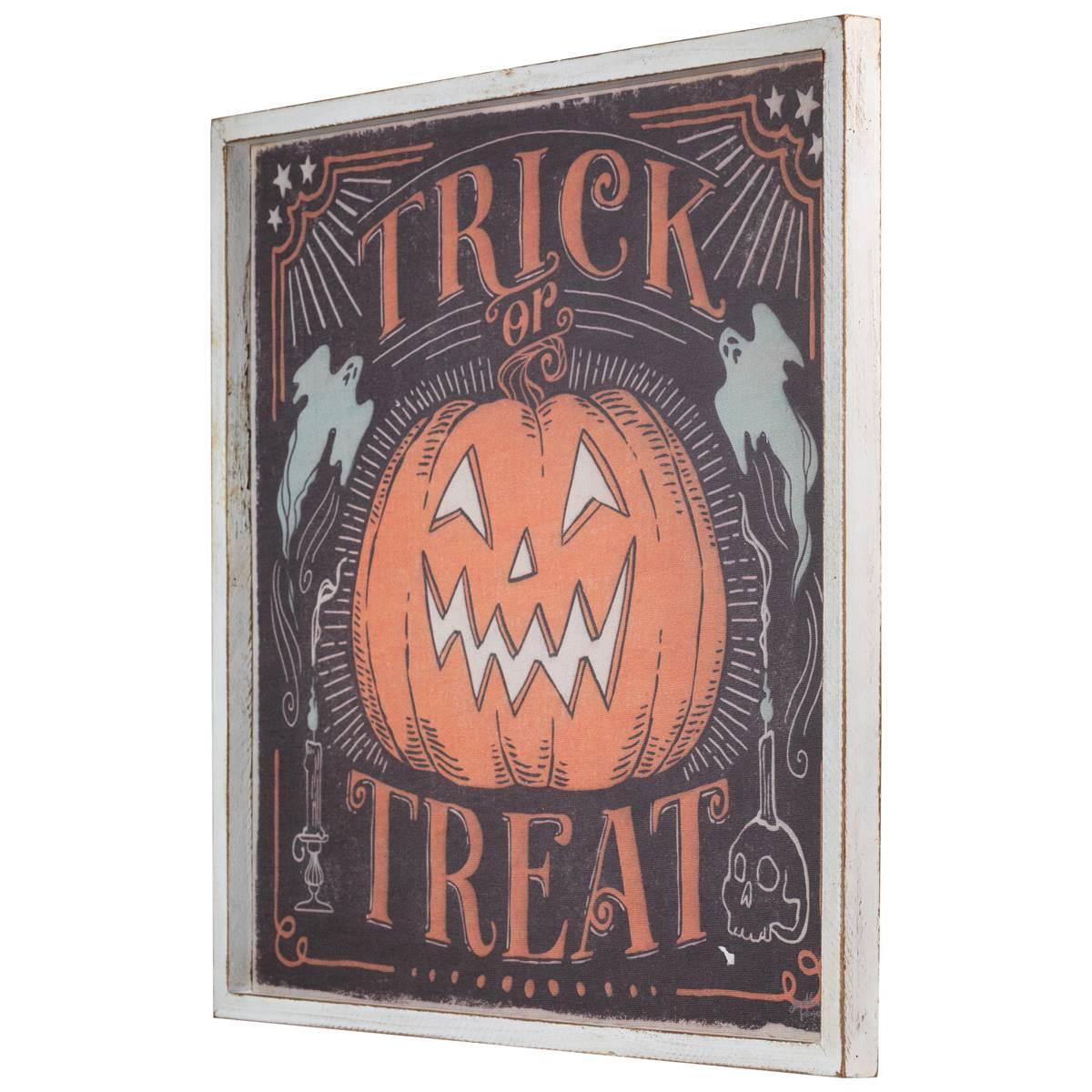 Northlight Seasonal 18.75in. "Trick or Treat" Halloween Wall Sign