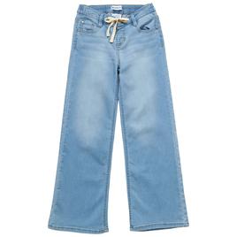 Girls (7-12) Blue Spice Wide Leg Tie Front Cozy Knit Jeans