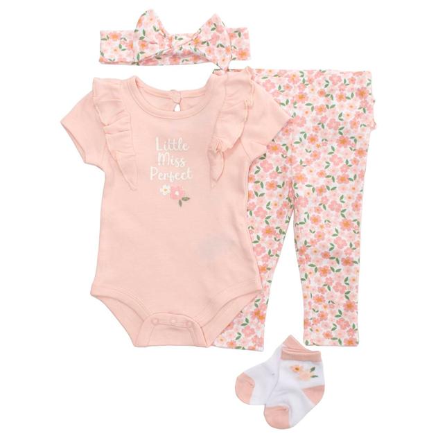 Baby Girl (3-6M) Baby Essentials® 4pc. Little Miss Perfect Set