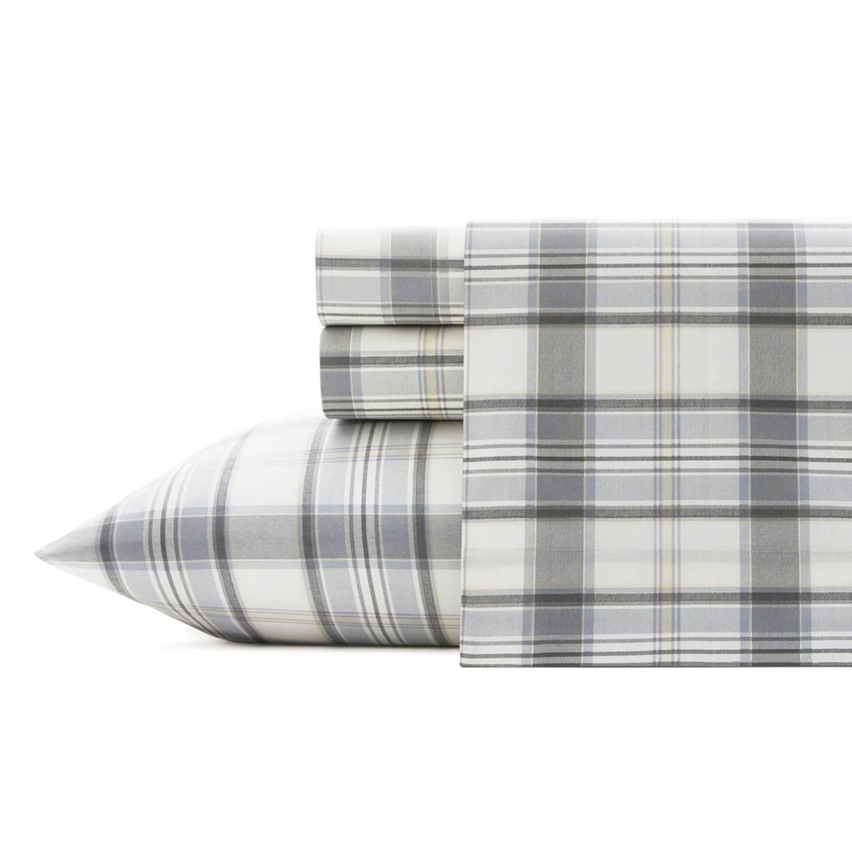 Eddie Bauer Chinook Plaid Cotton Percale Sheet Set