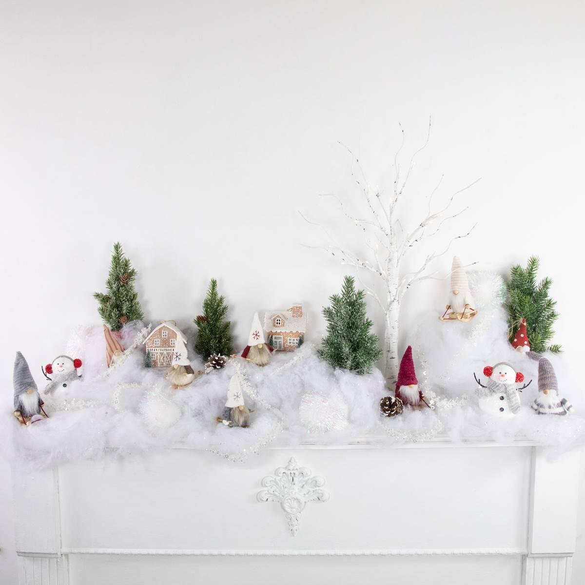 Northlight Seasonal 5.25in Gnome Christmas Ornaments - Set of 3