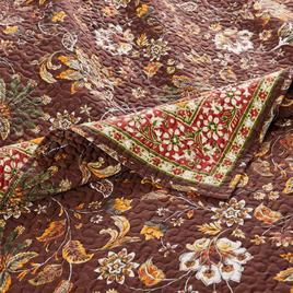 Greenland Home Fashions™ Audrey Tropical Chocolate Quilt Set