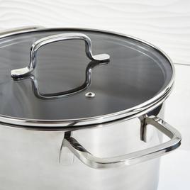 BergHOFF Helix Stainless Steel 10in. Stockpot w/ Glass Lid