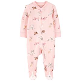 Baby Girl (NB-9M) Carters(R) Dog Foot Art iLock Sleep N Play