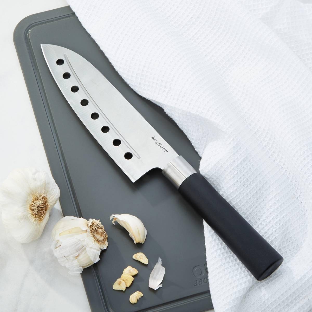 BergHOFF DiNA Codon 6.75in. Santoku Knife w/ Holes