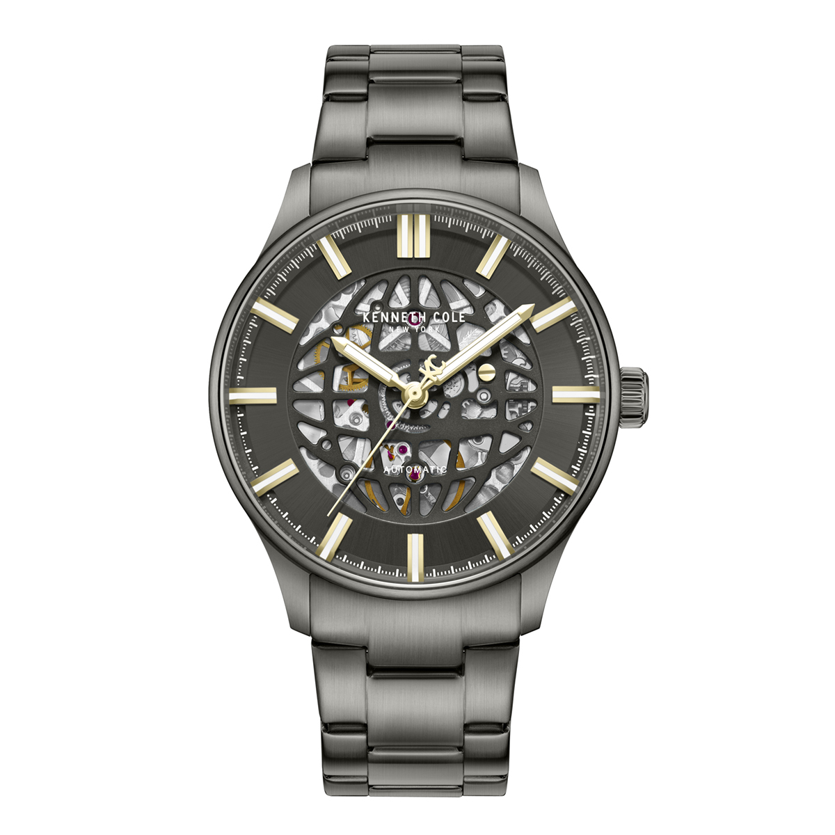 Mens Kenneth Cole New York(R) Automatic Grey Watch - KCWGY0089004