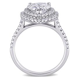 Gemstone Classics™ 10kt. White Gold 2 5/8ctw. Moissanite Ring