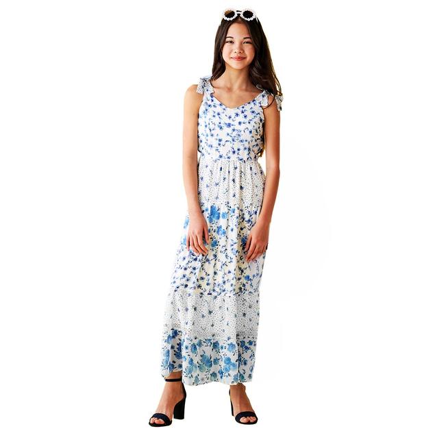 Girls (7-16) Speechless® Bow Floral Maxi Dress with Sunglasses