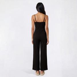 Juniors Madden Girl Knit Dobby Piped Trim Jumpsuit